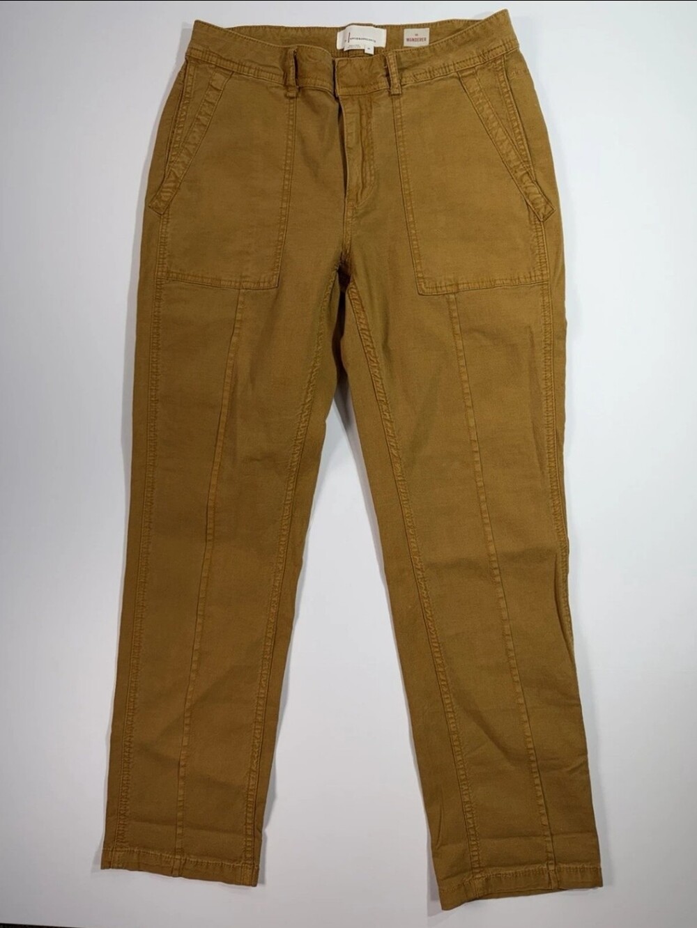 Anthropologie Women's Khaki Utility Chinos - Brown